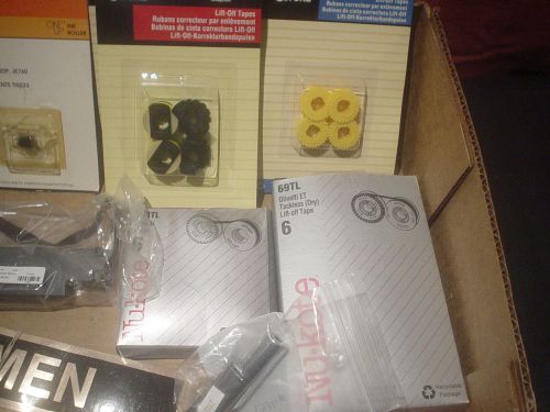 Office Grab Bag-Assortment of Ink-Tape-Lead-Rollers-RibbonTypewriters-calculator