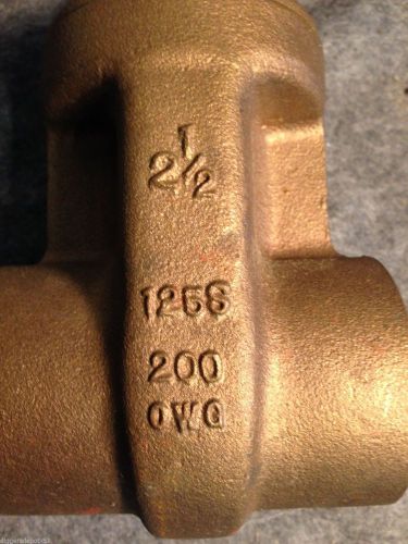 2.5&#034; stockham b-104- gate valve• threaded bonnet • non-rising stem • solder ends for sale