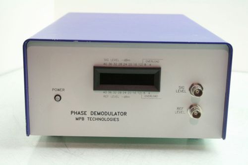 MPB Technologies PSD-2A014 Phase Demodulator Wideband/Filtered Output Analyzer