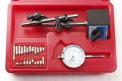 Dial indicator magnetic base &amp; point precision inspection set. new ! for sale