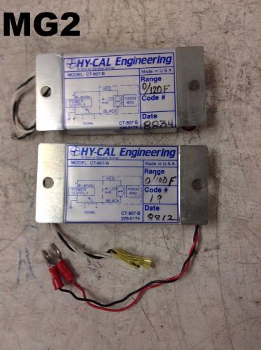 Hycal Engineering CT-807-B Signal Transmitter 0/100F 0/120F- Lot of 2