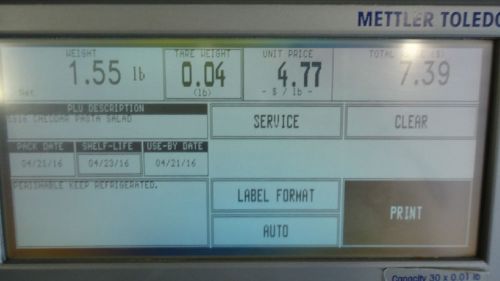 Mettler Toledo Smart Touch UC-ST Digital Deli Scale/Printer 7
