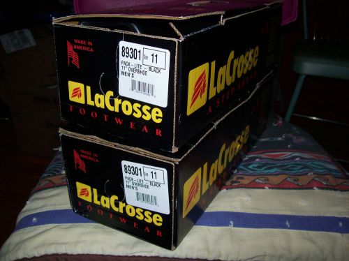 Men&#039;s LACROSSE Black Pack Lite 11&#034; Overshoes~~NIB Size 11