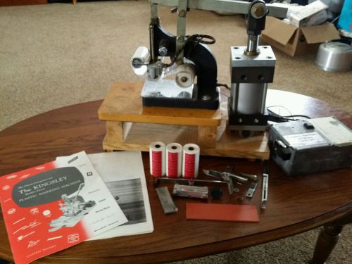 Kingsley Stamping Machine Hot Foil M-106 ? M-101 ? Manual Accessories WORKS!!