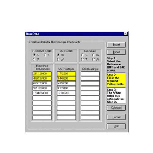 Fluke Calibration 9933 TableWare Temperature Calibration Software