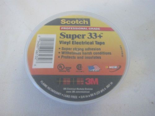 3M Scotch Super 33+ Vinyl Electrical Tape, 3/4 in x 66 ft