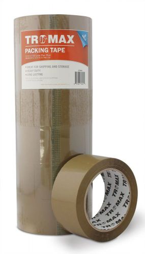 Tromax 6-rolls (Brown/tan) Packing Tape 2&#034;x110 Yards - Bopp Material - Strong...