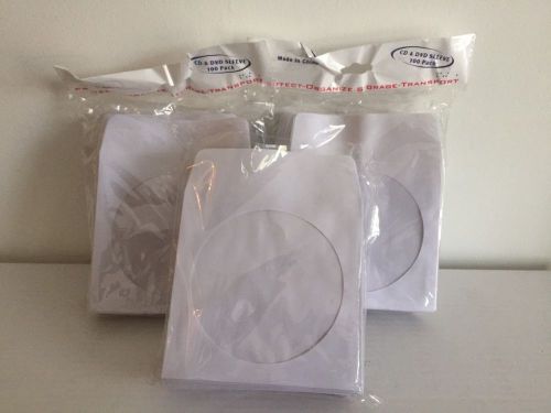 CD/DVD PAPER SLEEVE 250 + WHITE, CLEAR WINDOW