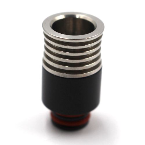 For 510 thread Atomizer Tank Stainless Wide Bore Drip Tip Mouthpiece V6 Black