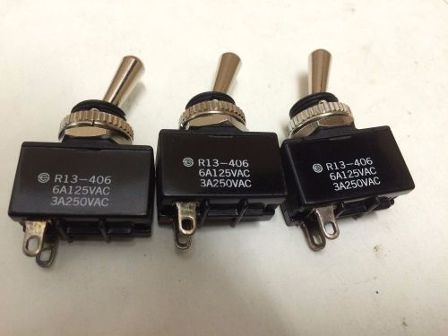 Lot of (3) Three Mountain Toggle Switches Toggle SPST 6A 125V NEW
