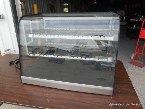 FEDERAL COUNTERTOP LIGHTED CURVED GLASS DISPLAY MERCHANDISER CASE COOKIE BAKERY