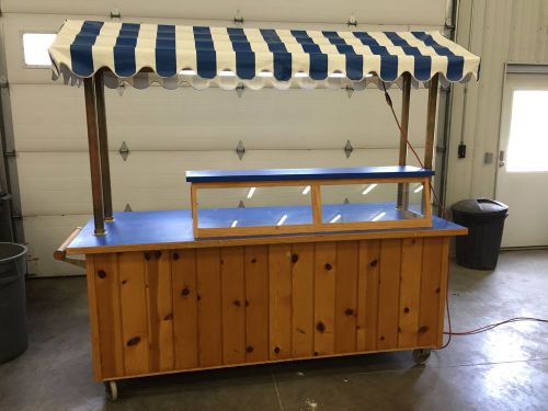 Wooden Food/Snack/Coffee Concession Stand With Removeable Awning With Lighting