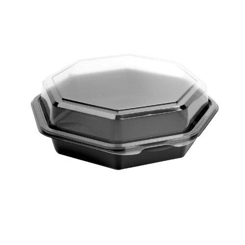Solo foodservice solo 865043-ps94 creative carryouts octaview polystyrene hinged for sale