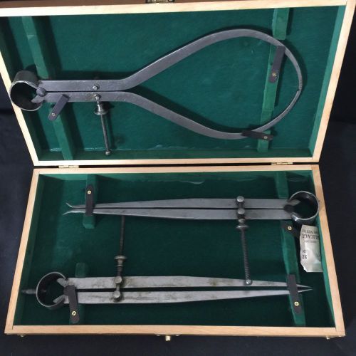Vintage Vtg AMT Calipers In A Wooden Box