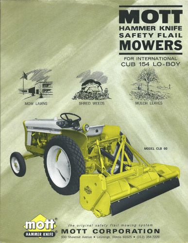Equipment Brochure - Mott CLB60 Flail Mower for IH Cub 154 Lo-Boy (E3060)