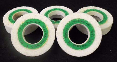 COMPAIR INC, GRINDING WHEEL, G1-124, 7470 RPM, 3 7/8&#034; OD, 1 1/4&#034; ID, LOT OF 5