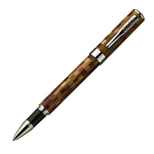 Conklin Stylograph Mosaic Pattern Rollerball Pen, Brown/Red CK71067