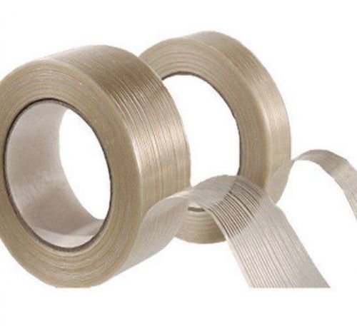 (24) 1 1/2&#034; x 60 yds fiberglass reinforcedtape filament tape 24 rolls -overstock for sale