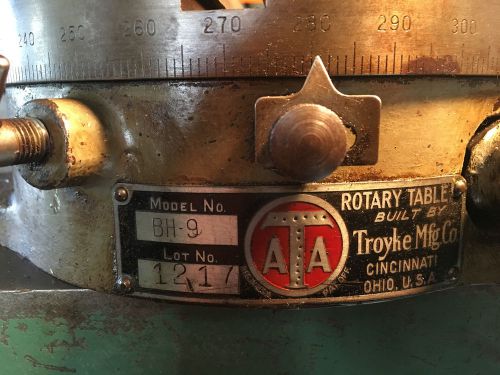 Troyke 9 inch rotary table - bh-9 for sale