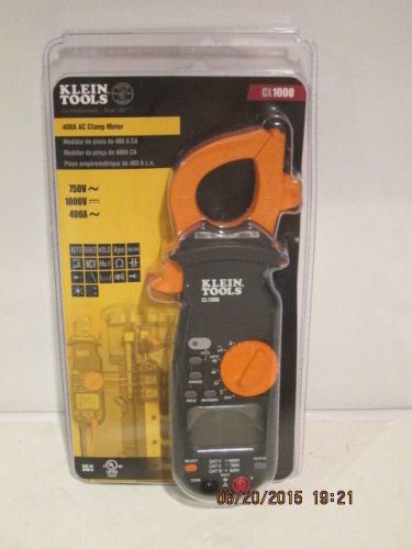 Klein-tools cl1000 400a ac clamp meter, free shipping, new sealed package!!!!!!! for sale