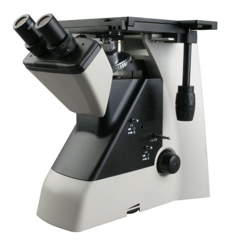 Amscope me1000be 100x-1250x inverted binocular metallurgical microscope for sale