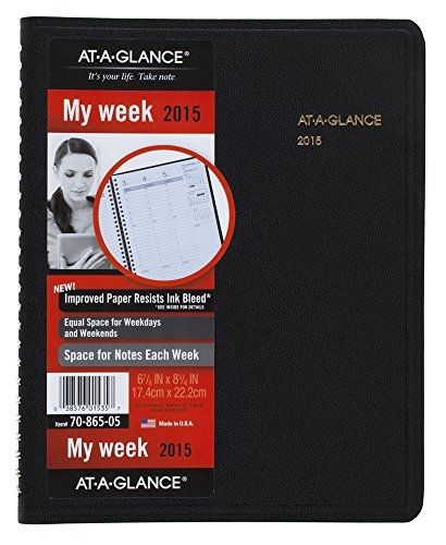 At-A-Glance AT-A-GLANCE Weekly Appointment Book 2015, 6.88 x 8.75 Inch Page