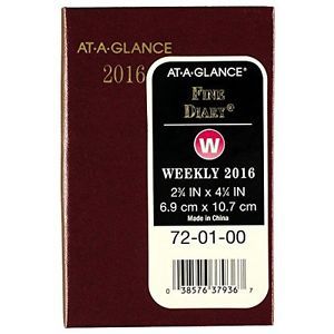 At-A-Glance AT-A-GLANCE Weekly / Monthly Pocket Diary 2016, 12 Months, 2.75 x