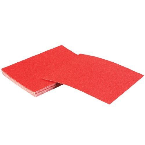 Bosch SS4R122 4-1/4-Inch by 5-1/2-Inch 120 Grit Red Sanding Sheet for Wood,