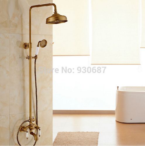 rain system bronze top shower brass antique soffione