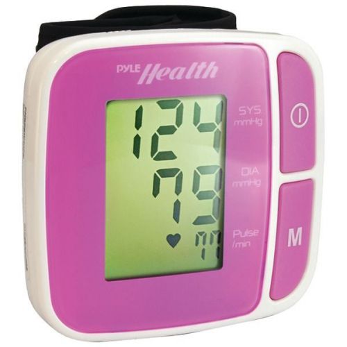 PYLE PHBPBW40PN Bluetooth(R) SMART(TM) Wrist Blood Pressure Monitor (Pink)