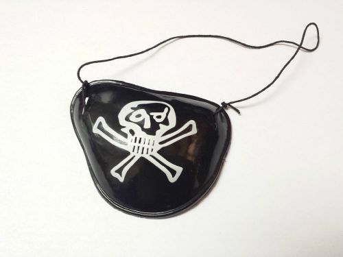 24 Pirate Costume Plastic Eye Patch Kid Party Goody Loot Filler Bag Favor Supply