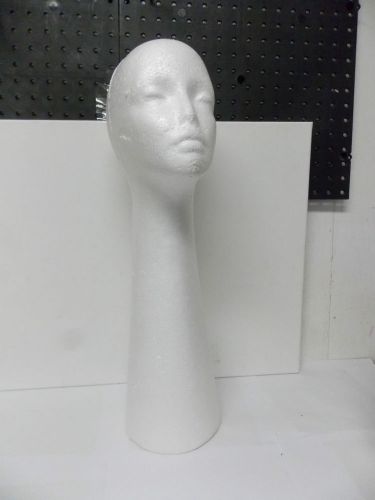 Styrofoam Tall Long Neck Head Form for Wigs, Hats, Scarves Display Piece 20 &#034;