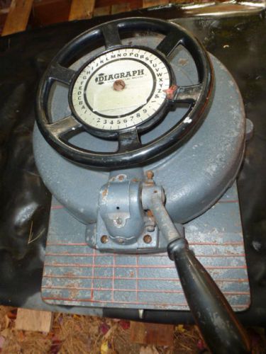Diagraph Bradley Industries 1/2&#034; Stencil Cutter Letter Cutting Machine