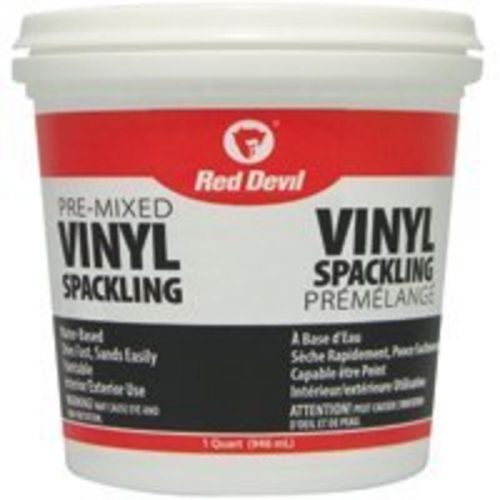 Spackling Compound Tub Qt RED DEVIL INC Spackling 00133CA Off White 075339012826