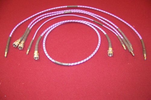 Lot of 5 assorted Gore test cables &#034;N&#034; SMA in great condition for one bid.