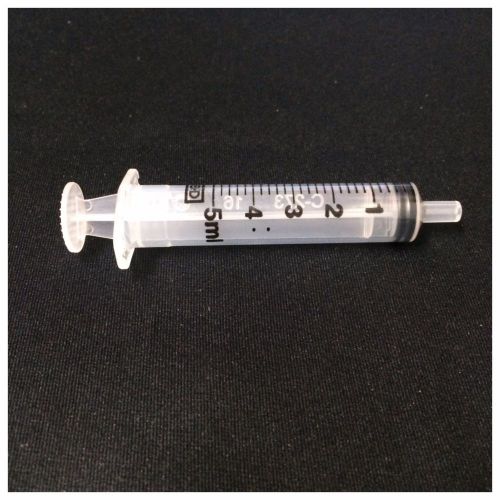 5 pack - 5ml bd oral medicine syringe with caps for sale