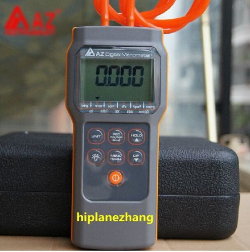 Differential Pressure Meter Gauge Manometer 41.36KPa 6PSI 11Units Memory 99Point