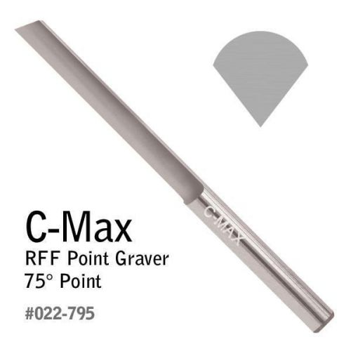 Graver C-Max RFF Point Graver 75 Degree, Tungsten Carbide, Made in the USA
