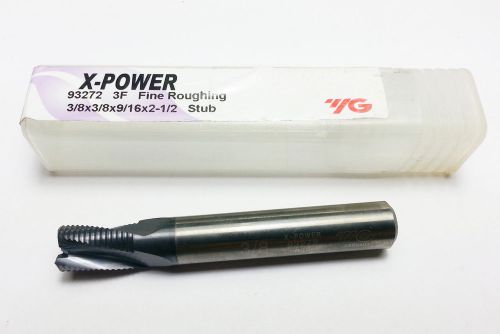 3/8&#034; YG-1 Solid Carbide 3 Flute TIALN Fine Roughing End Mill (O 497)
