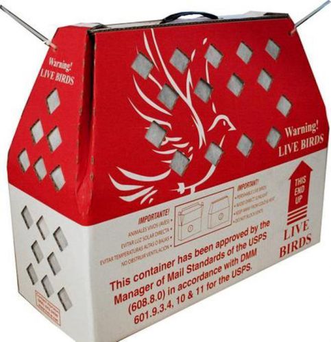 3pcs Horizon Light RTG Live Bird Poultry Chicken Pheasant Shipping Box w Divider