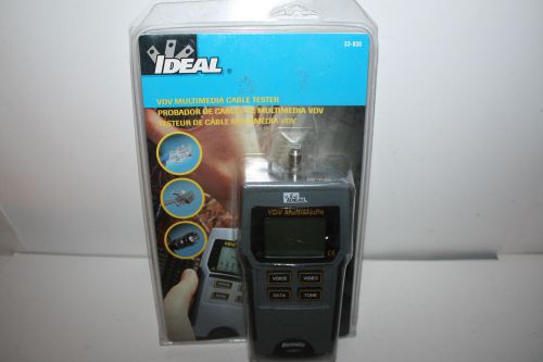 Ideal 33-856 Multimedia Voice, Data And Video Tester NEW SEALED