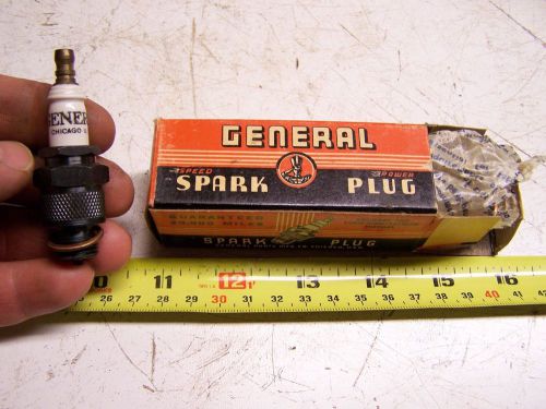 NOS GENERAL Spark Plug Hit Miss Gas Engine Tractor Car Truck Motorcycle NICE!!