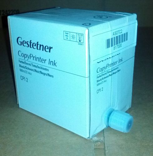 Gestetner CPI-2 Black Ink (600mL) - 817000 - LOT OF 4 - Brand New Genuine OEM