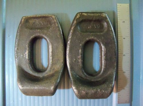 (2) Danly Machine Goose Step Toe Slotted Clamps 4 7/8&#034; long