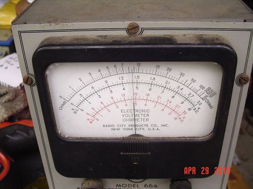 Old Radio City Model 664 Electronic Voltmeter Ohmmeter