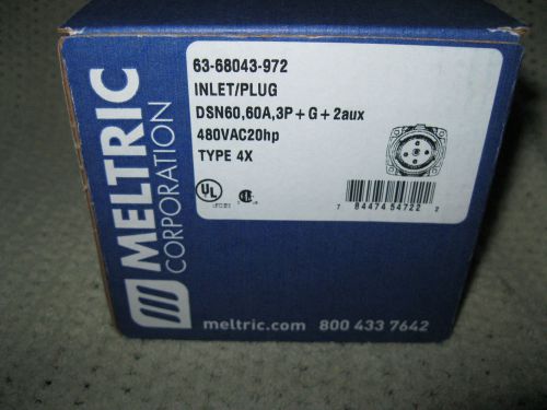 MELTRIC 63-64043-972 AND 63-68043-972 RECEPTACLE AND PLUG