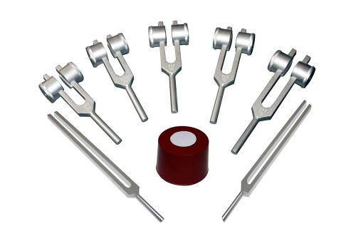 7pc 32hz 64hz 128hz otto &amp; low mid high om tuning forks for sale