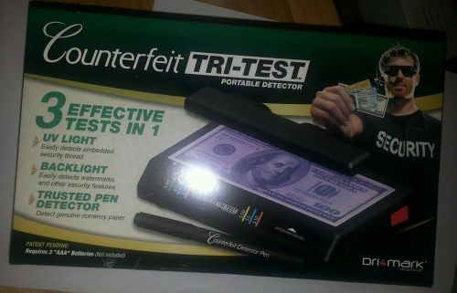 Dri mark Counterfeit Triple TRI-TEST Portable Detector Black DRI351TRI with Pen