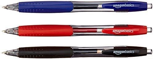 AmazonBasics Retractable Gel Pens - 50 Pack (Assorted Colors)