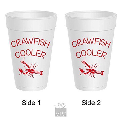 Crawfish Styrofoam Cups - Crawfish Cooler